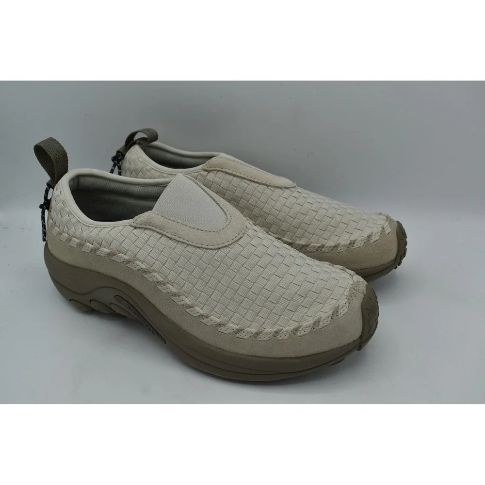 Merrell Mens Size 8 Jungle Moc EVO Woven SE Parchment Slip On Shoes Loafers
